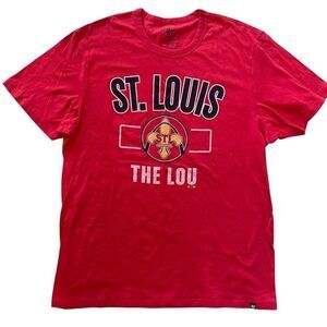 ‘47 Brand St. Louis Cardinals Red Baseball THE LOU TShirt Men’s XXL 2XL Shirt